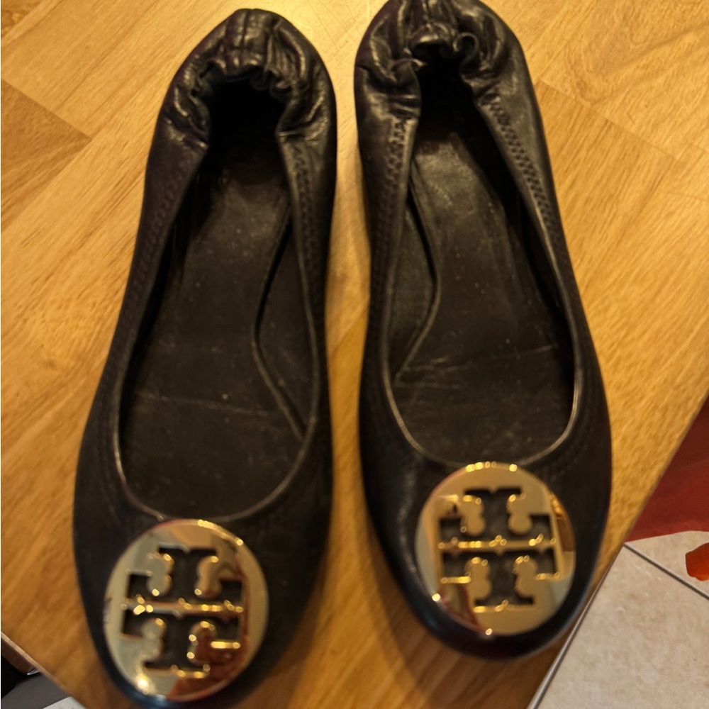 Tory Burch Black Ballet Flats